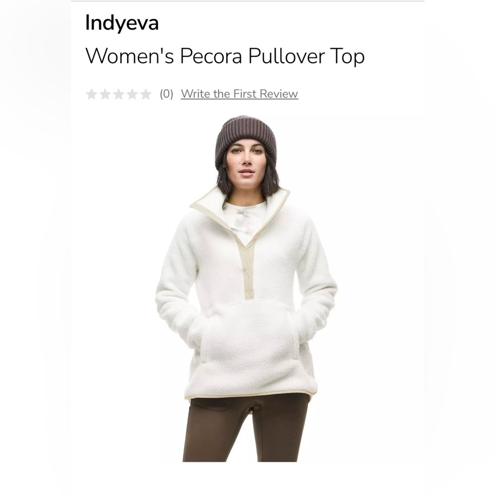 Indyeva Cream Fleece Jacket